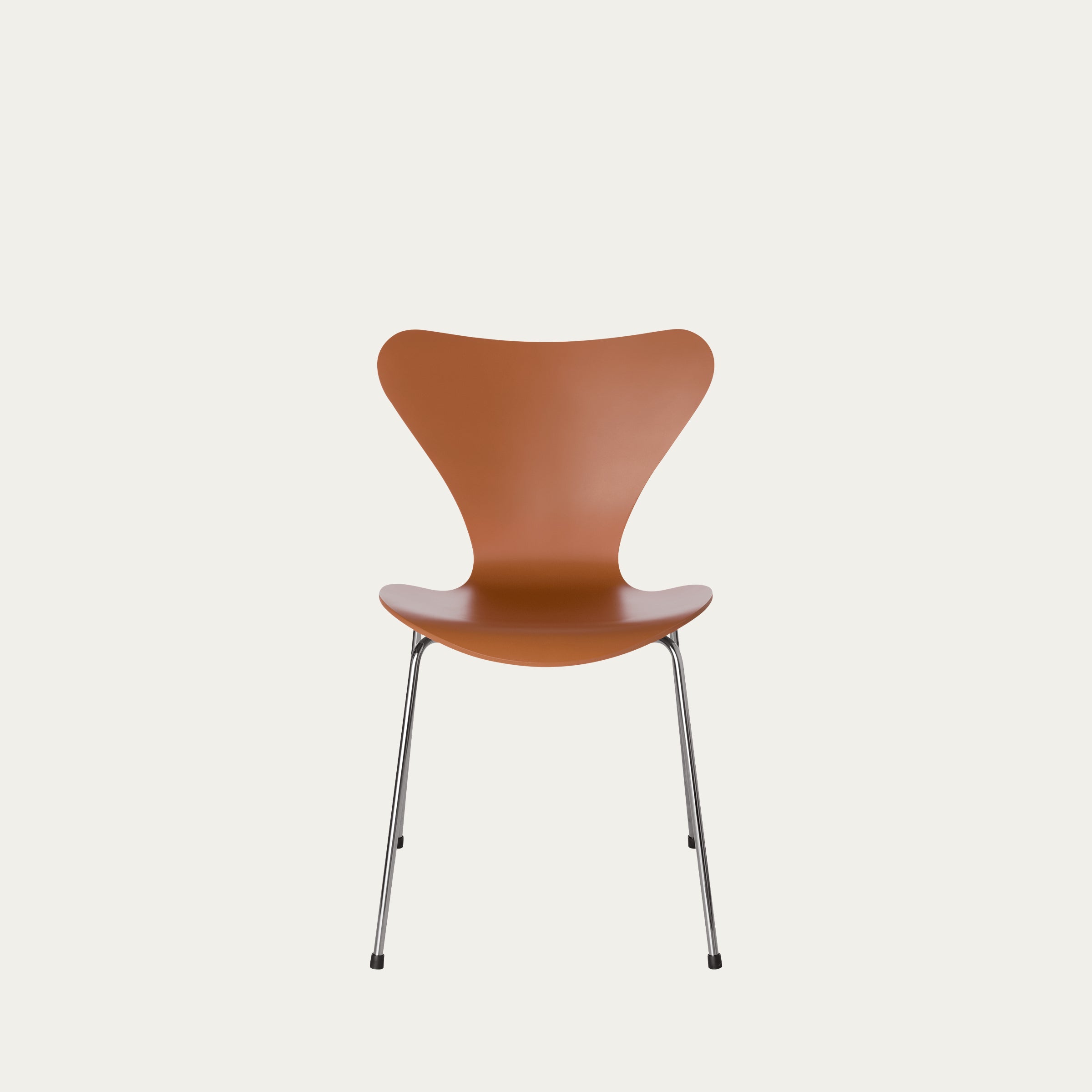 Brauner 3107 Stapelstuhl mit geformter Sitzschale und filigranem Chromgestell