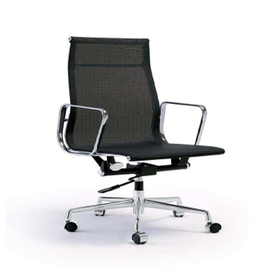 EA 119 Netz-Bürostuhl – hohe Rückenlehne – Netzgewebe Schwarz